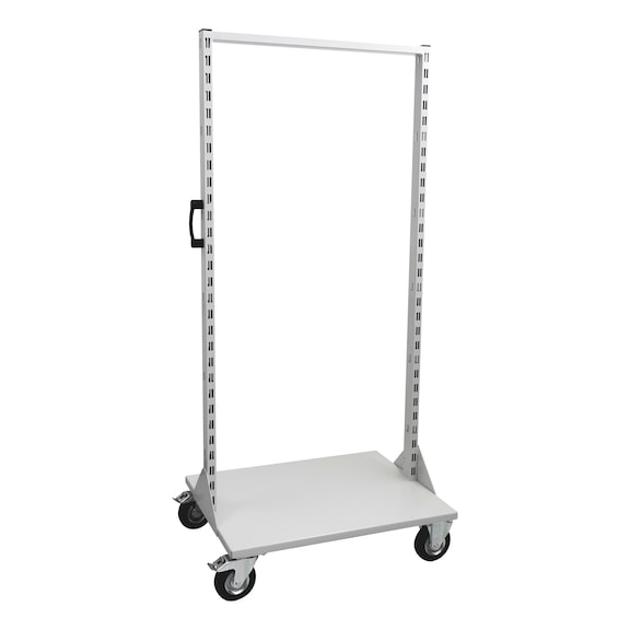 Trolley, perforated plate system - TRLY-ASMBYFRM-WO.PERF-R7035-750X600X1660