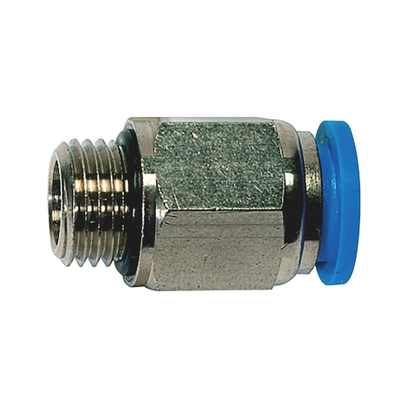 Straight push-in fitting hex. M/G thread - PSHINFITT-SR-HEX-PLA-ET-G1/2-PIP-14