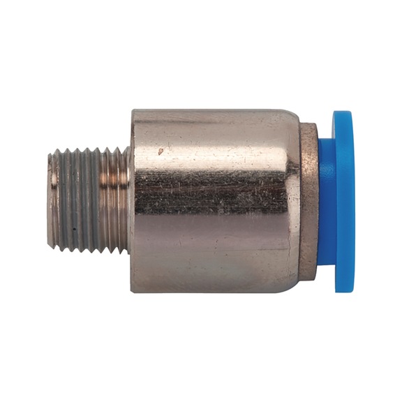 Straight push-in fitting round R thread - PSHINFITT-SR-RD-PLA-ET-R1/2-PIP-8