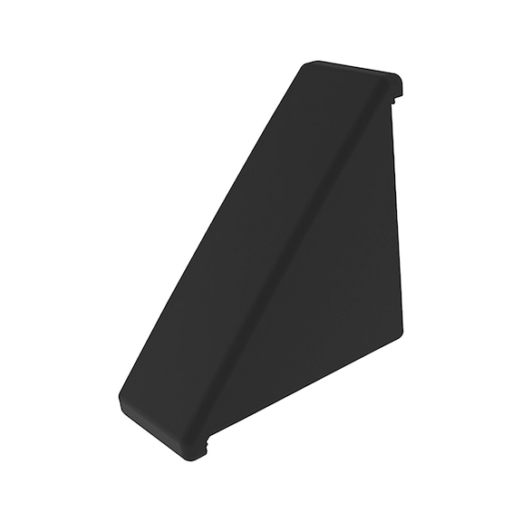 Plastic cover cap for aluminium bracket - CAP-B-PA-BLCK-ALUANGL-30/60