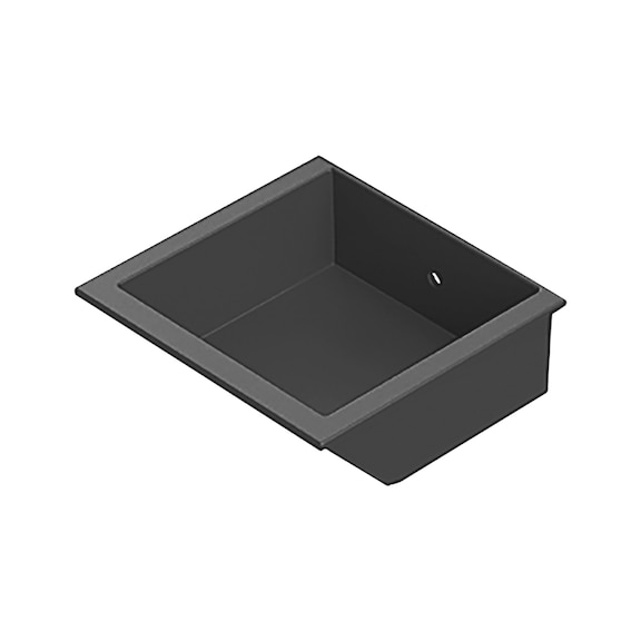 Poignée cuvette, plastique - SHELLHNDL-PA-I-BLCK-110X105X40MM