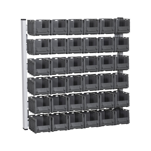 Wall shelf system storage box