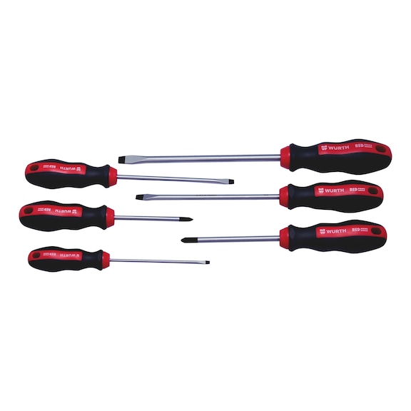 SCREWDRIVER PHILLIPS (PH)/SLOTTED SET 6 PIECES
