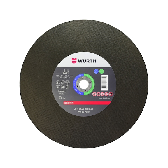Disco de corte para acero inoxidable - DISCO DE CORTE RED LINE 350X3X25,4MM