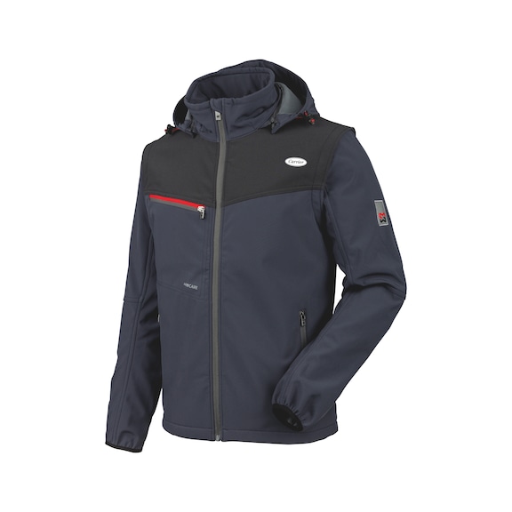 Softshell jack Strtech, blauw voor medewerkers Carrier