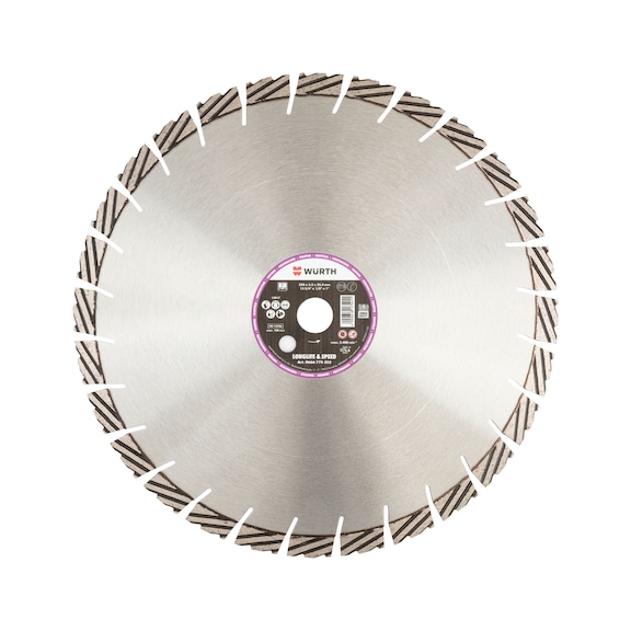Longlife & Speed diamond cutting disc for construction sites - CUTDISC-DIA-LS-CNST-BR25,4-D400MM