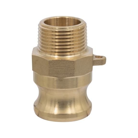 Aresloc cam valve connector male/ET, brass