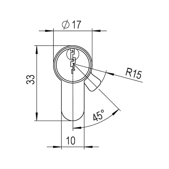 Profil-Halbzylinder EPS für gleichschließende Profilzylinder in Erstausstattung - 3
