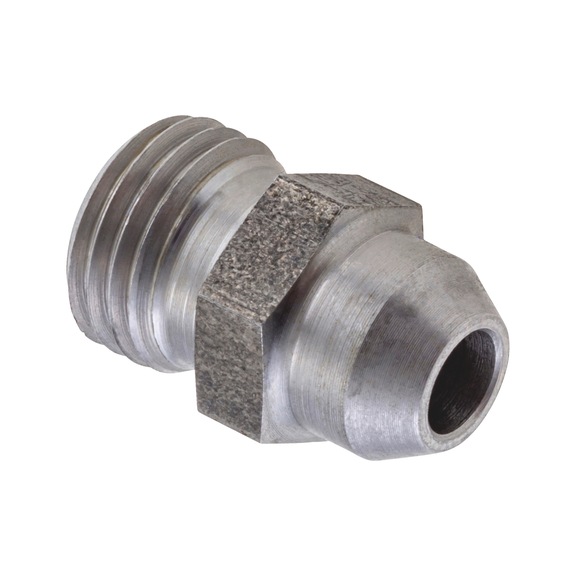Straight weld fitting ISO 8434-1, zinc-nickel-plated steel - 1