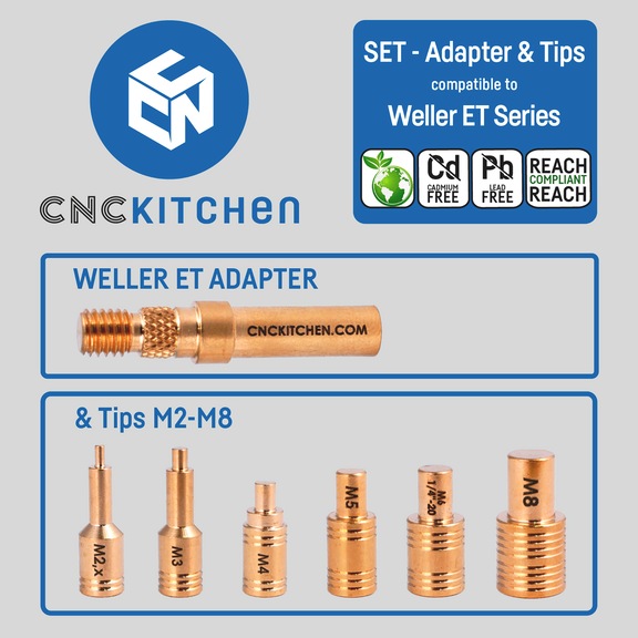 Einschmelzhilfe Set Weller ET - EINSCHMELZHILFEN SET FÜR WELLER ET