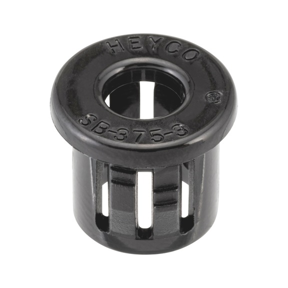 Snap-on bushing - SNAPSLEV-PA-BLACK-6,4X12,7X3,2MM