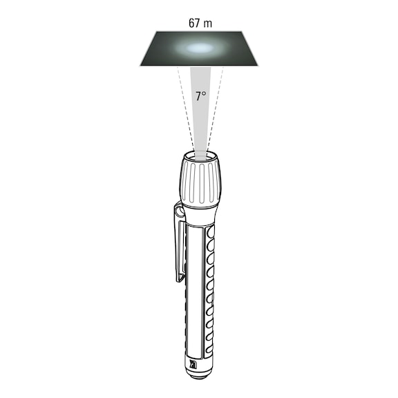 Lampe de poche à LED 2AAA Z1 - 3