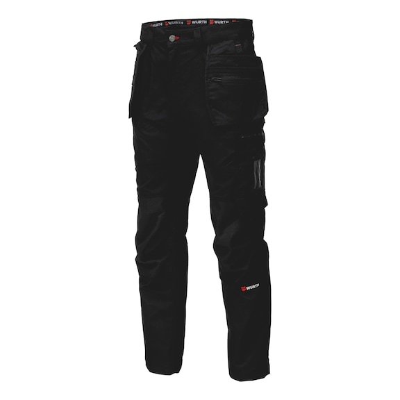 Work trousers with hanging pockets made from stretch material - 1