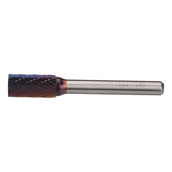 Carbide bur A, no end cut, BlueTec - 1