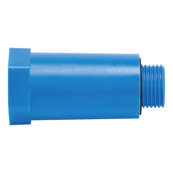 Stop end With hexagon socket - BUILDPLG-(PLA-THR)-BLUE-1/2IN