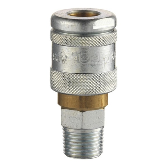 Coupling Male Thread 100 Series - CUPL-QCKACTION-PN-MLE-THRD-R-1/2