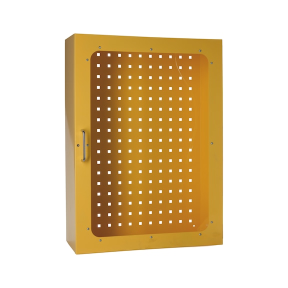 Cabinet for fuse parts and protective equipment