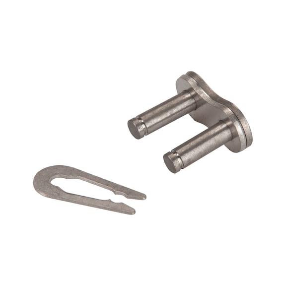 Flat connector with spring clip, stainless, single row, WRC