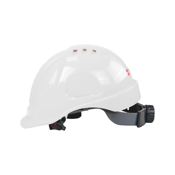 Type II ABS helmet with ratchet closure - HARDHAT-6POINT-RATCHET-WHITE