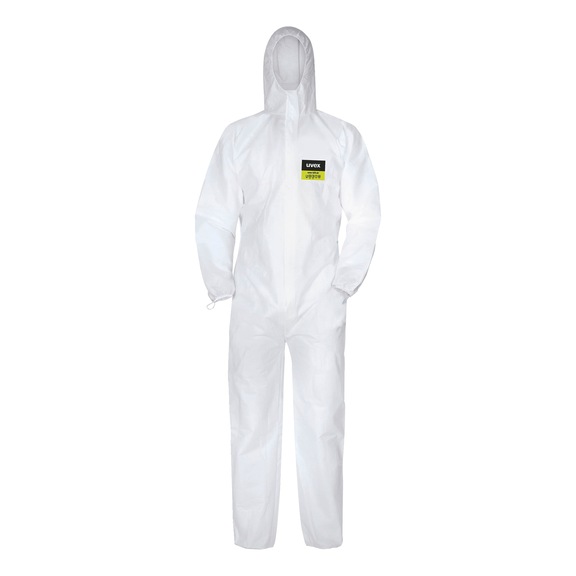 Disposable protective suit uvex 5/6 air 98173 - OVERALL-UVEX-TYP5-6-98173-WHITE-M