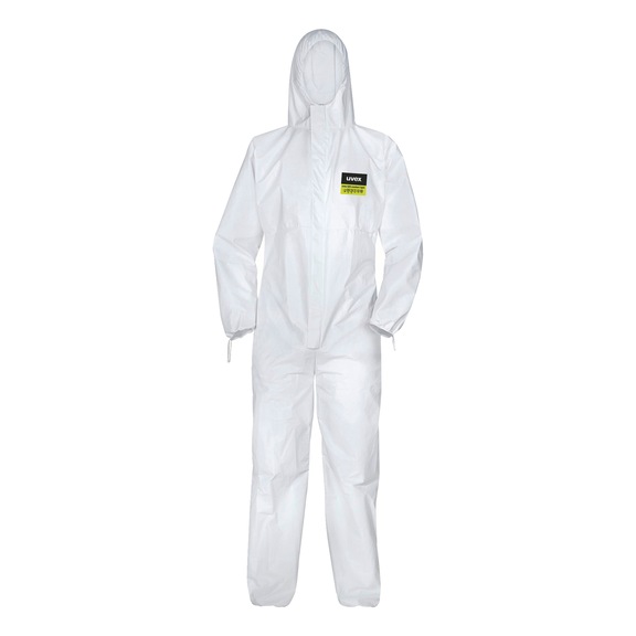 Disposable protective suit uvex 5/6 comfort light 88497 - OVERALL-UVEX-TYP5-6-88497-WHITE-XXL