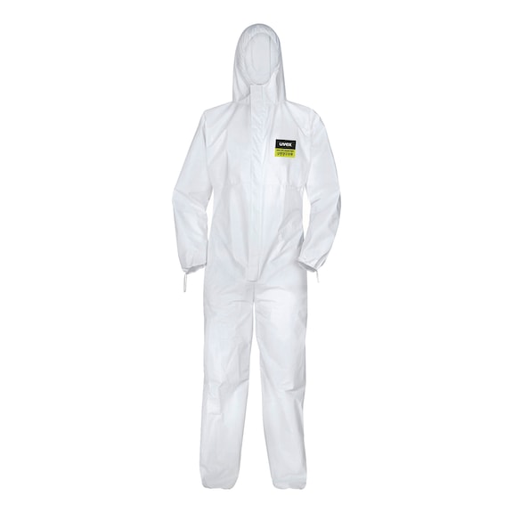 Disposable protective suit uvex 5/6 classic light 17595 - OVERALL-UVEX-TYP5-6-17595-WHITE-L