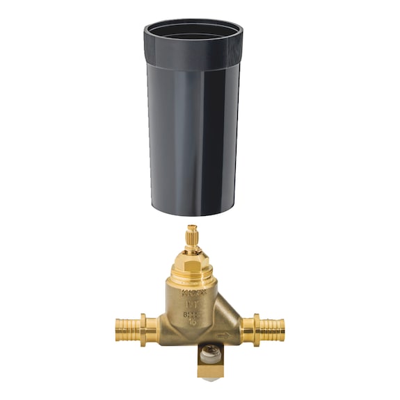 PRINETO flush-mounted valve with fixing lug