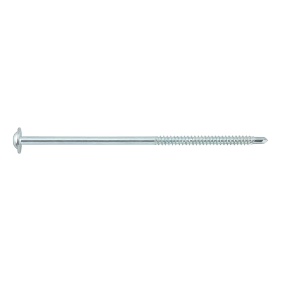 pias<SUP>®</SUP> drilling screw, round head with collar and AW drive - SCR-DBIT-PANHD-FLG-AW25-(A3K)-5,5X130