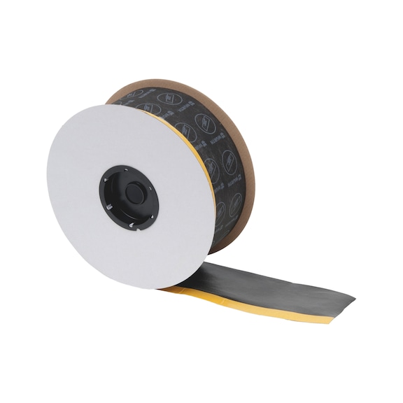 Flexible, active self-adhesive window sealing tape