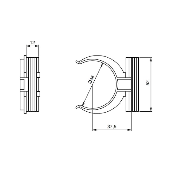 Base cover clamping bracket - 3