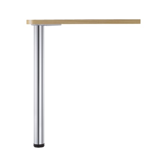 Tischbein mit einer Länge von 1230 mm zum individuellen Kürzen - TIBEIN-ST-EDELSTAHLFARBEN-D60MM-1230MM