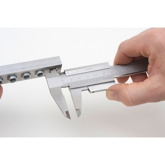 Pocket slide calliper With torque fixing and round depth gauge - 2