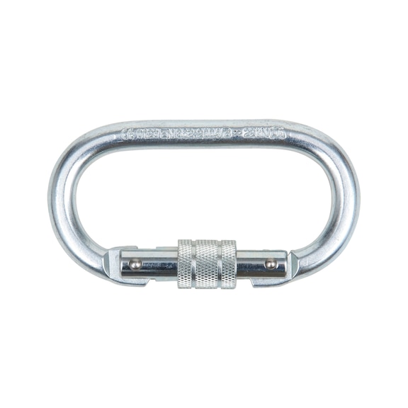 Locking carabiner, oval