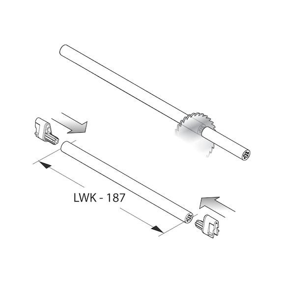 Dynapro Tipmatic full-extension concealed slide 40 kg For handle-free drawer panels - 10
