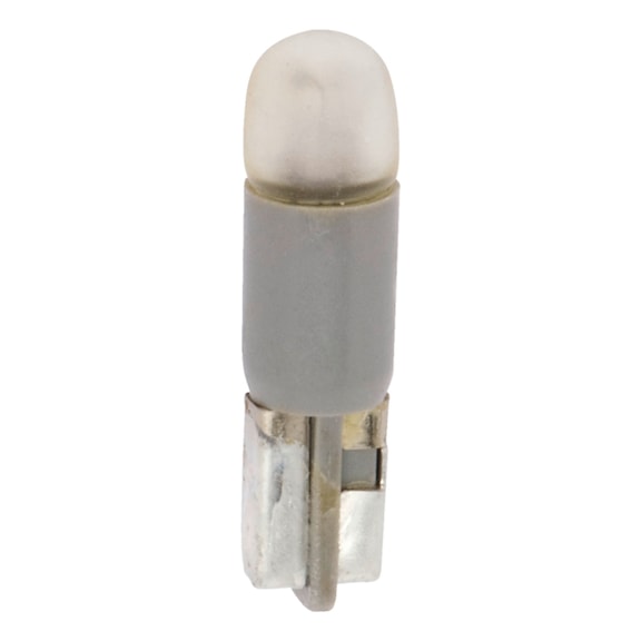 Plastic socket bulb For illuminating instruments, with socket - BULB-GREY-(KW2X4,6D-4)-24V-1,48W