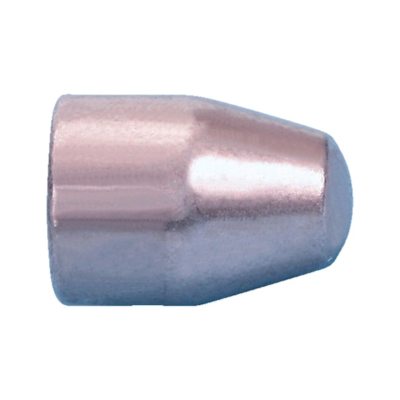 Half-round electrode cap
