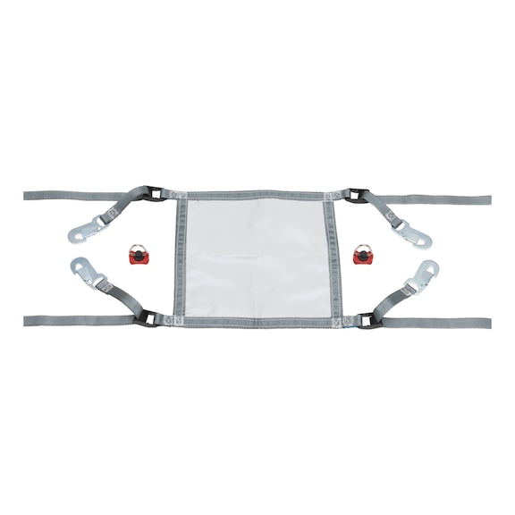 Sistema de cintas de amarração para suporte de tejadilho interior da viatura - SUPORTE DE TECTO PARA TIRANTES