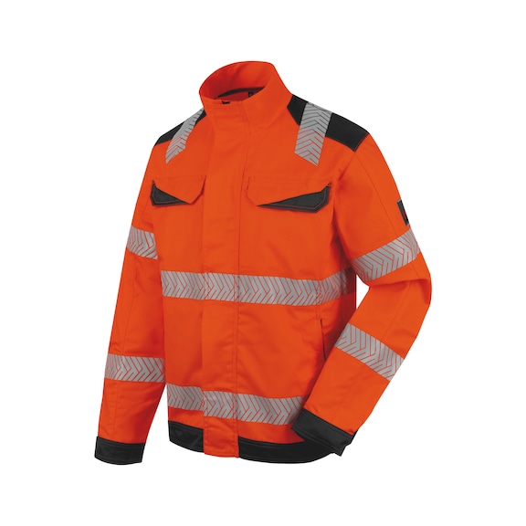 Fluorescent high-visibility jacket Domestic - JACKET HIVIS FLUO ORANGE/ANTHRACITE XXL