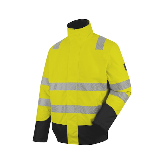 Fluorescent high-visibility pilot jacket - BOMBER JKT HIVIS FLUO YELLOW/ANTHRA XL