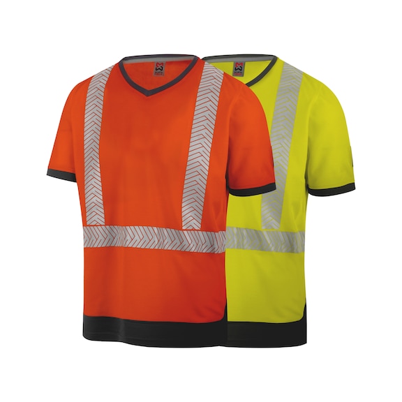 Fluo Warnschutz-T-Shirt Klasse 2