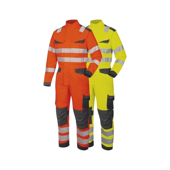 Fluorescent high-visibility work overalls Domestic