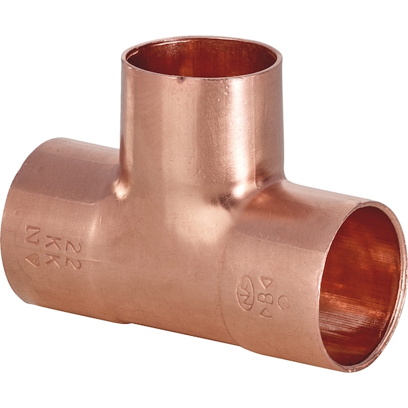 T-piece, with solder connection on all sides EN1254, copper, 5130 - 1