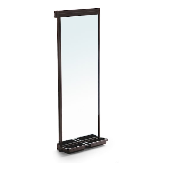 Wardrobe Systems Pull Out Mirror - EXTRACABLE MIRROR MOKA 1130X415 SOFT