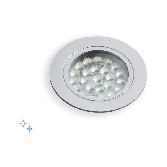 Recessed Light LED Lighting Accessories - APLIQUE CRUX 1,8W/BN AL MET
