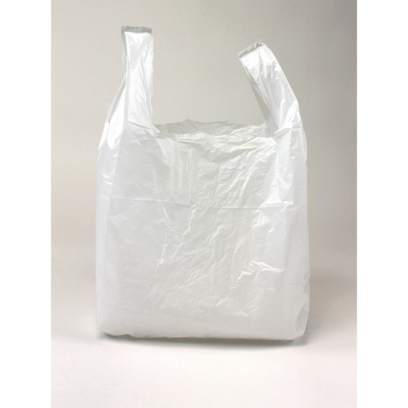 Small refuse bag with carrying handle