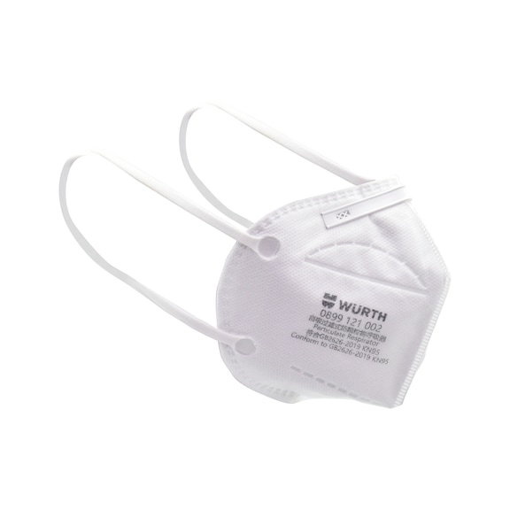 折叠式口罩 KN95，带阀门 - 自吸过滤式防颗粒物呼吸器-耳戴-KN95V