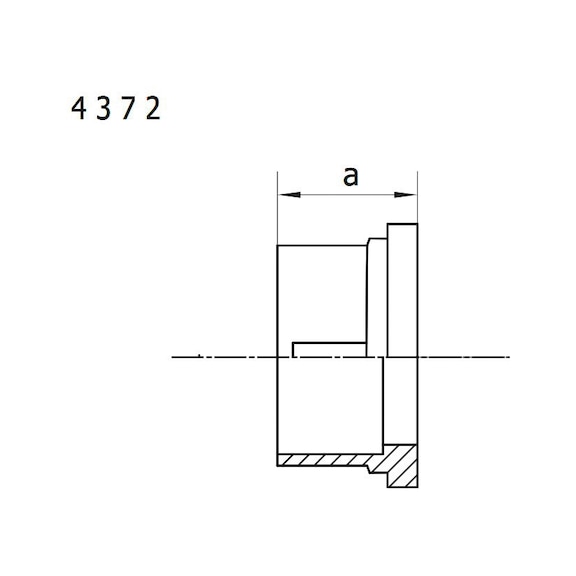Insert, flat sealing EN1254, gunmetal, 4372 - 2