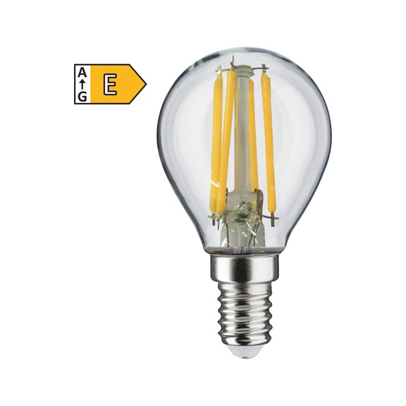 LED filament E14, P45-FILAMENT - BULB-LED-FILAM-E14-P45-CL-2700K-470LM