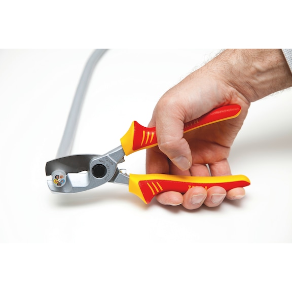 VDE cable shears with dual blade - 3