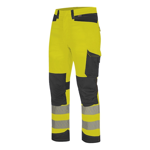 Fluorescent high-visibility winter trousers, class 2 - PANTS WINTER HIVIS FLUO YELL/ANTHRA 54